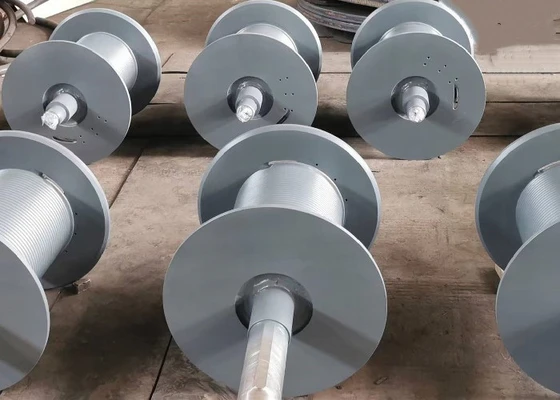 double drum winch for high mast