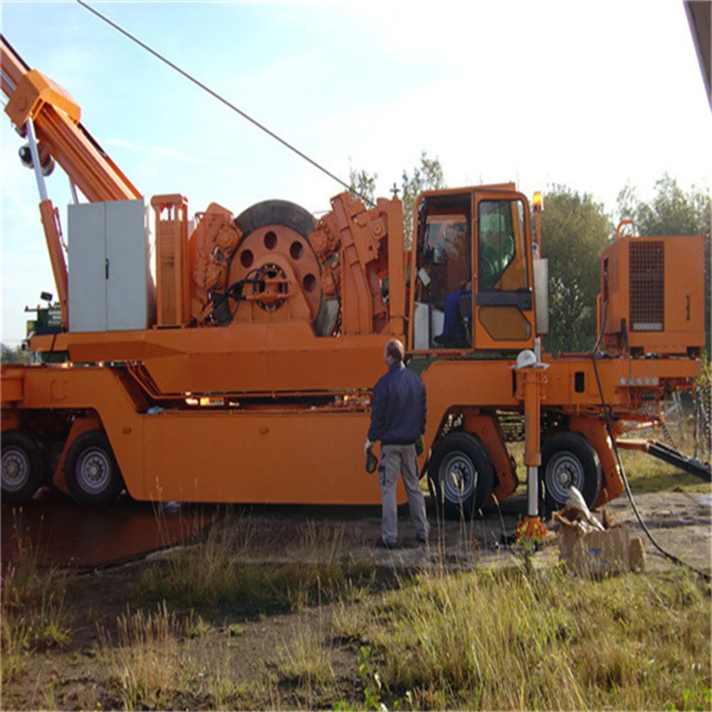 double drum winch for high mast