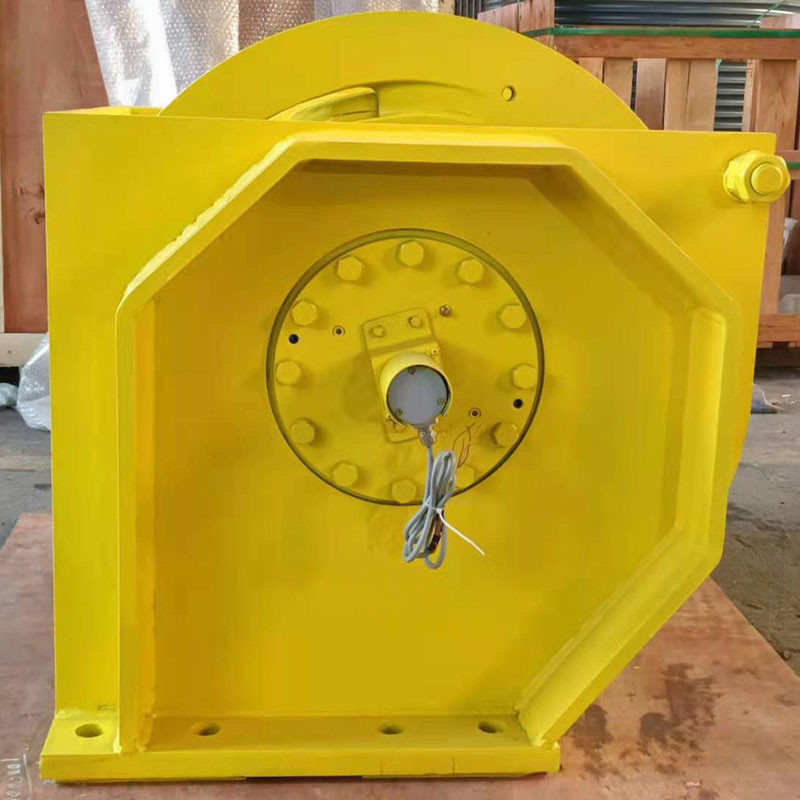 Lebus Rope Groove Drum Hydraulic Crane Winch With Encoder And Belt Brake
