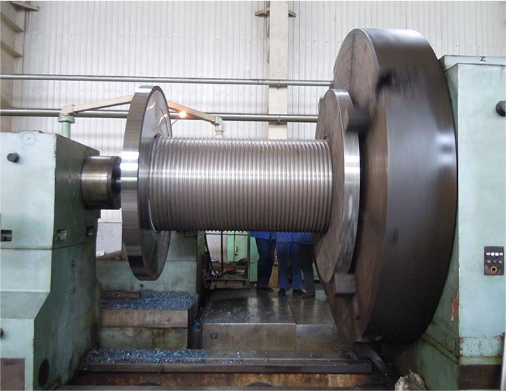 Design According To The Diagram Steel Wire Rope Drum With A Shaft Accessories For Crane