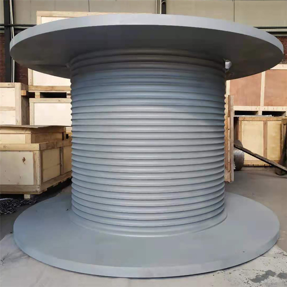 lebus grooved drum for tower crane